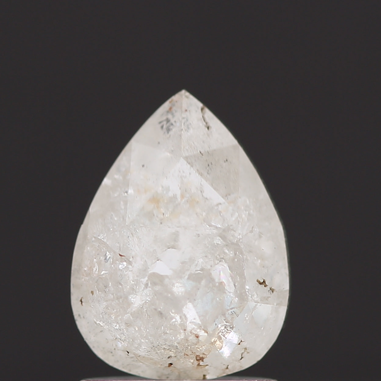 Salt and Pepper Diamond Fancy Gray Color 1.28 CT 8.00 x 6.00 x 3.40 MM Pear Cut Diamond! Natural Loose Diamond ! Christmas Gift for Her